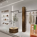 Chillchan Early Summer Window Display With Dressed Mannequin Shelves Bags Hanging Clothes Ladder And Plant