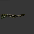 3D Landscape Terrain Model Featuring Mountain Ranges Green Vegetation Blue Lake and Natural Topography