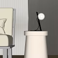 Table lamp table lamp side sofa 3d model