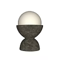 Zara Home Table Lamp Fabric Table Lamp Pottery Pot Table Lamp Decorative Table Lamp 3d model