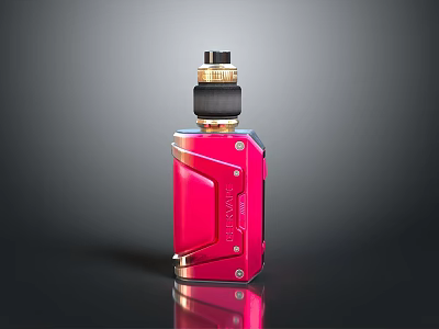 Red Handheld Household Device With Modern Design And Metallic Finish For Daily Use 3d model