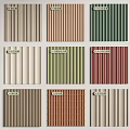 Diverse Wall Panels Design Collection With Multiple Color And Texture Options 3d model