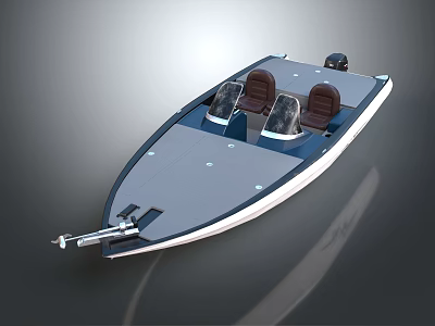 Modern Yacht Design With Seats And Sleek Exterior 3d model
