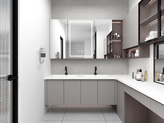 Modern bathroom cabinet 3d model