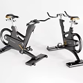 Modern Black Exercise Bikes With Stable Base For Home Gym Fitness Training