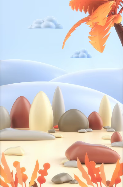 Cartoon Landscape Cartoon Illustration 3d model Cartoon Landscape Cartoon Illustration 3d model