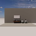 Modern Bathroom Interior With Two White Wall Hung Toilets And Marble Sink Accessories