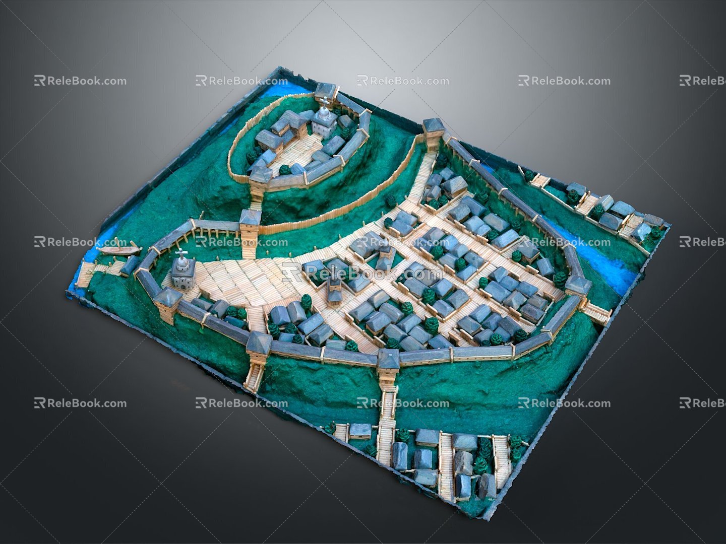 Aerial View Urban Aerial View Micro City Micro City Landscape Urban Micro City Overlook 3d model