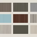 Various Colored Striped Wall Panels with Multiple Design Styles for Interior