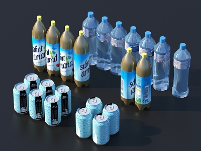 Modern Drinks 3d model