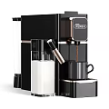 Smart Machine Modern Coffee Maker Featuring Black Design White Components And Coffee Cup 3d model