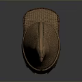 Ancient Metal Helmet Design Featuring Eagle Decor Mesh Pattern And Leather Parts