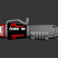 BEAR Military Weapon With Red Front Silver Body Black Grip And Support Structure