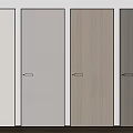 Modern Hinged Doors with Sleek Handles in Various Colors for Home Interiors
