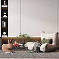 Modern single sofa 3d model