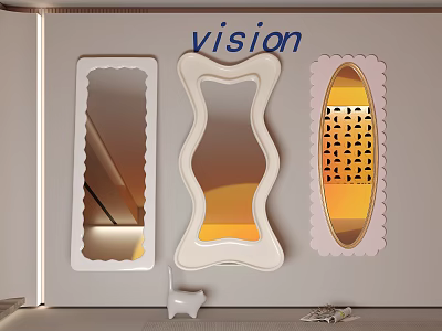 Alien full-length mirror 3d model