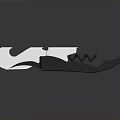 Practical Household Multi Tool With Metallic Silver Head And Black Handle