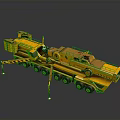 Yellow Heavy Duty Crane Truck With Multiple Wheels For Industrial Construction