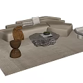 Modern sofa combination 3d model