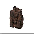 Scene Components With 3D Rock Models Featuring Cracked Surfaces And Detailed Textures 3d model