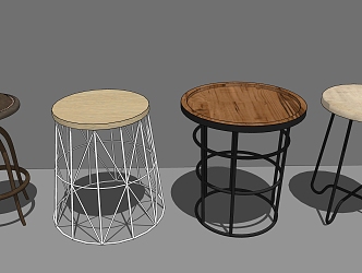 Modern Bar Stool 3d model