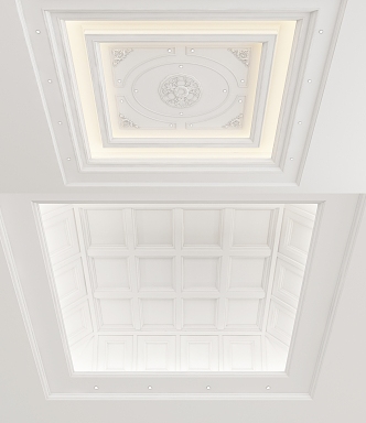 European-style ceiling 3d model