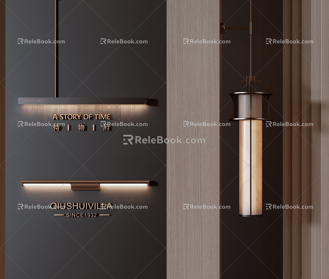 wall lamp metal wall lamp mesh wall lamp strip wall lamp 3d model