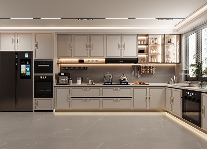 New Chinese Kitchen 3d model