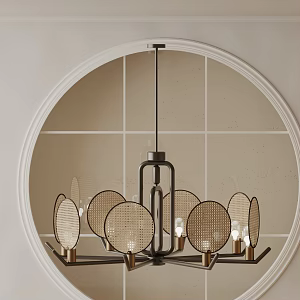 Modern chandelier 3d model