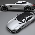 Silver Sports Coupe With Sleek Aerodynamic Design And Black Alloy Wheels 3d model