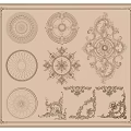 Elegant Intricate Decorative Carvings For Classical Wall And Ceiling Ornaments