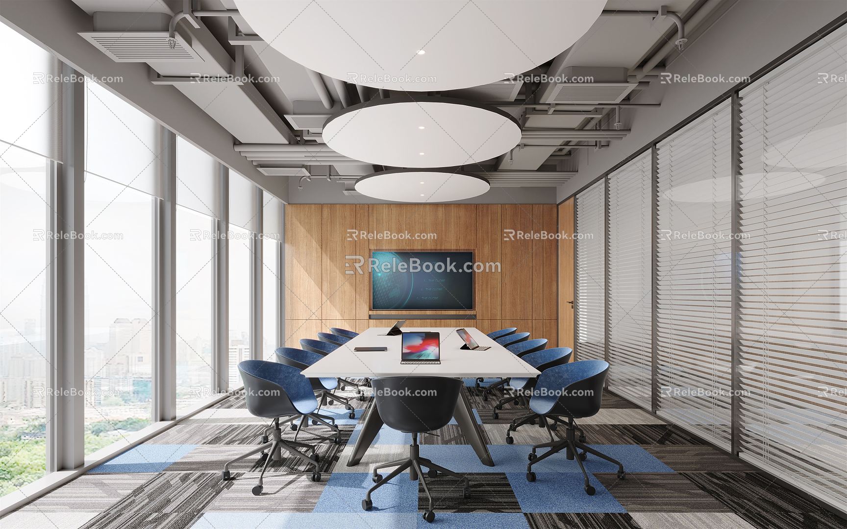 Modern Conference Room 3d model