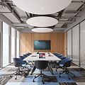 Modern Conference Room 3d model