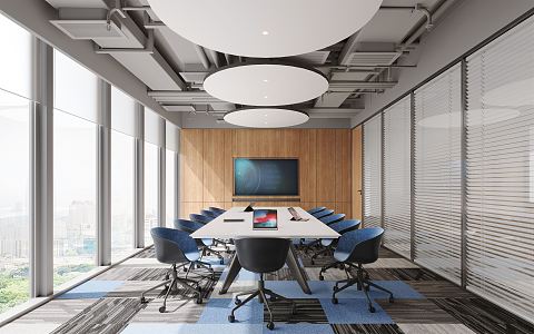 Modern Conference Room 3d model