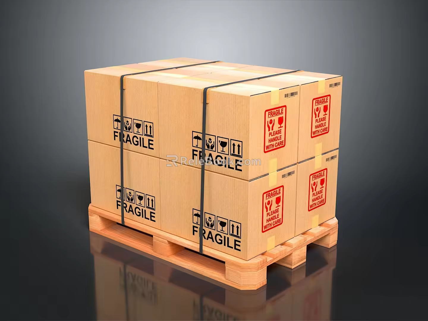 Container cargo box cargo box bag leather box leather box container realistic 3d model