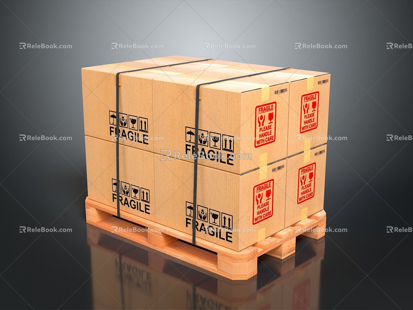 Container cargo box cargo box box box box bag leather box leather box container realistic 3d model