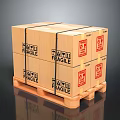 Container cargo box cargo box bag leather box leather box container realistic 3d model