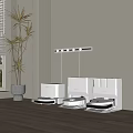 Modern sweeping machine sweeping machine sweeping robot. 3d model