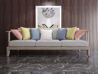 Modern style leisure sofa 3d model