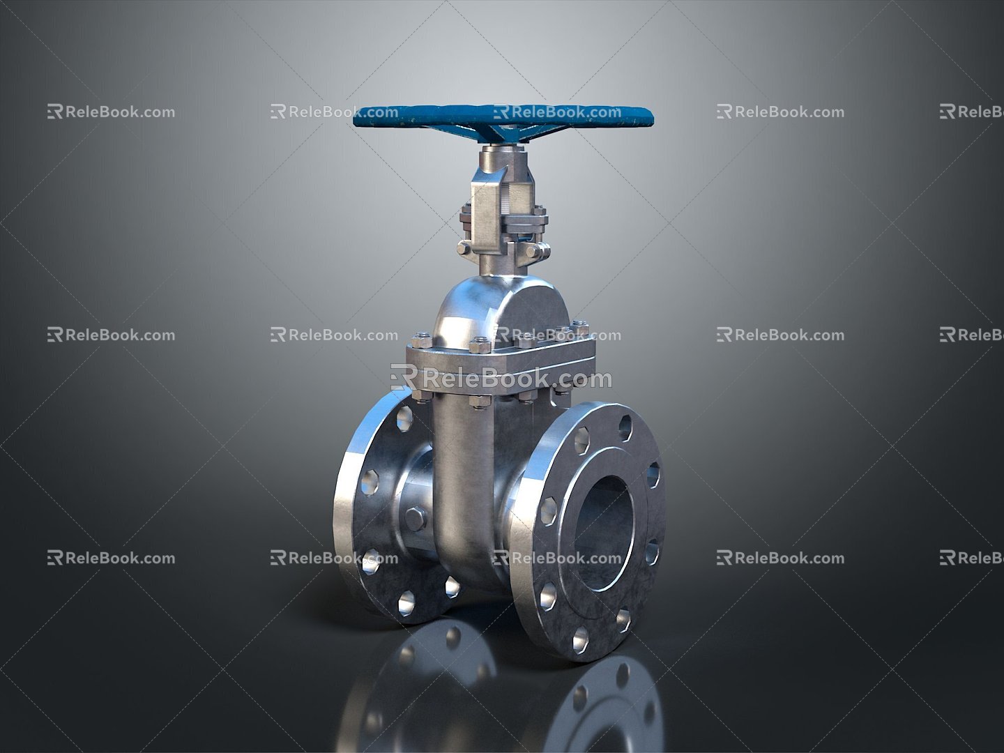 Valve iron pipe fitting flange tee joint pipe water pipe valve water pipe valve tool 3d model