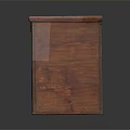 Vintage Handcrafted Wooden Storage Box With Lid And Natural Wood Grain