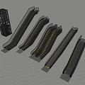 Modern Elevator Escalator Elevator 3d model