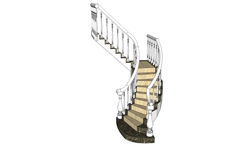 Jane Europe revolving staircase 3d model