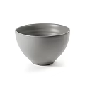 Minimalist Gray Ceramic Decorative Ornament Set With Bowl Shaped Design For Home Decoration