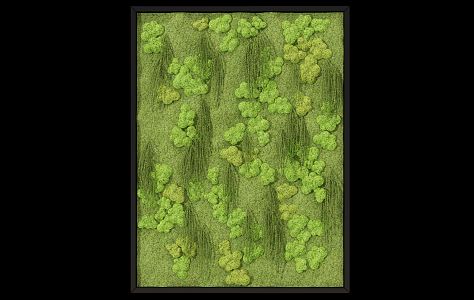 Modern plant wall plant wall green plant wall moss wall modeling 3d model