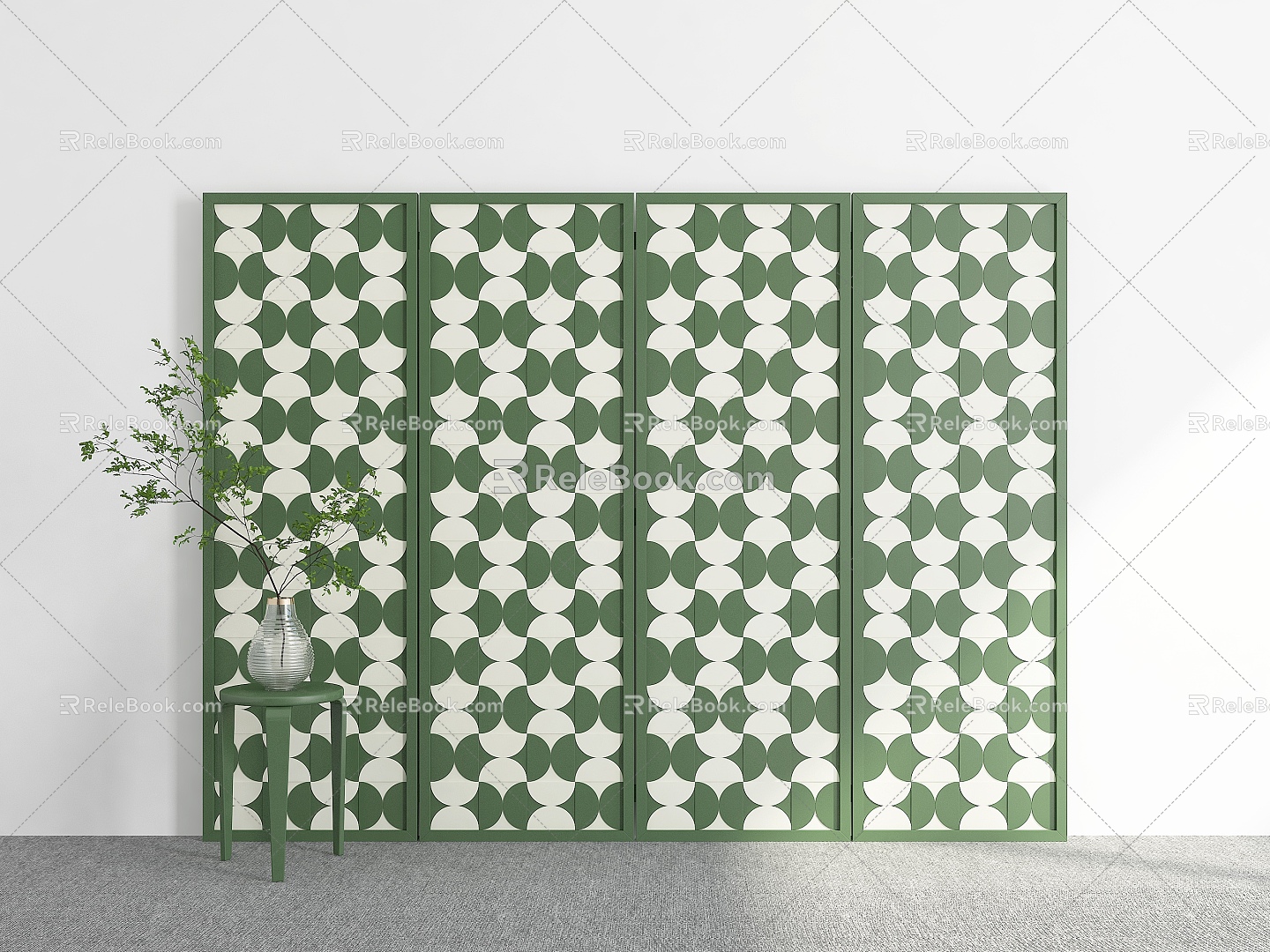 Screen Screen Ornaments Screen Decoration Folding Screen Living Room Screen Screen Partition Screen 3d model