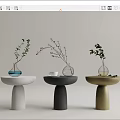 Modern corner table 3d model