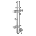 Stainless Steel Vertical Support Bracket With Mounting Plates And Bolts