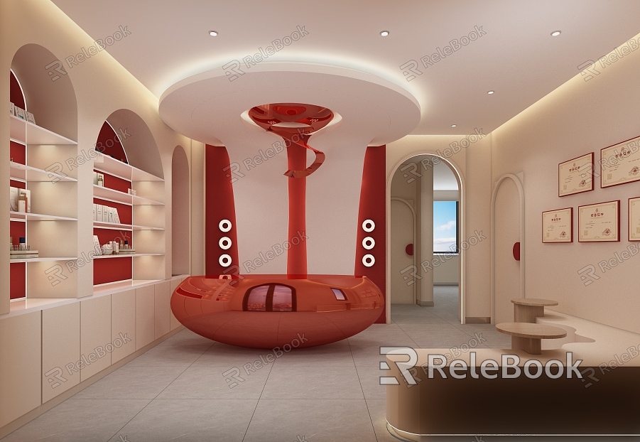 Modern Beauty Salon Hall model