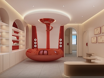 Modern Beauty Salon Hall model